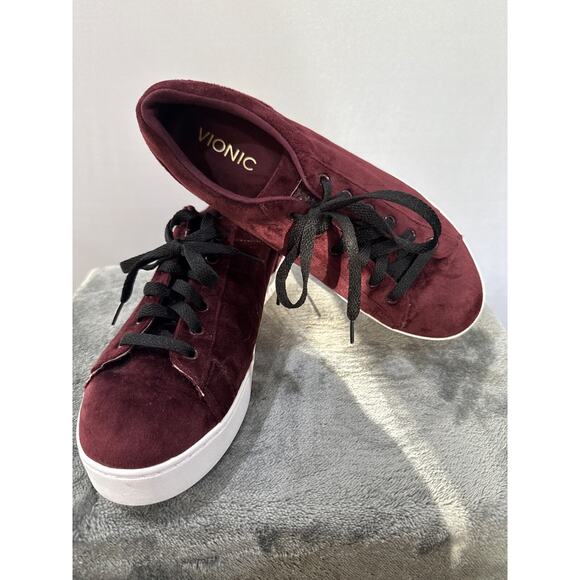 Vionic Keke Lilac Suede Lace Up Sneakers Shoes Womens SIZE 7.5 TVW5371 - Picture 4 of 6